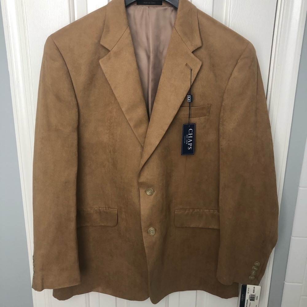 Chaps Suede Sport Coat SIZE 42 regular NWT